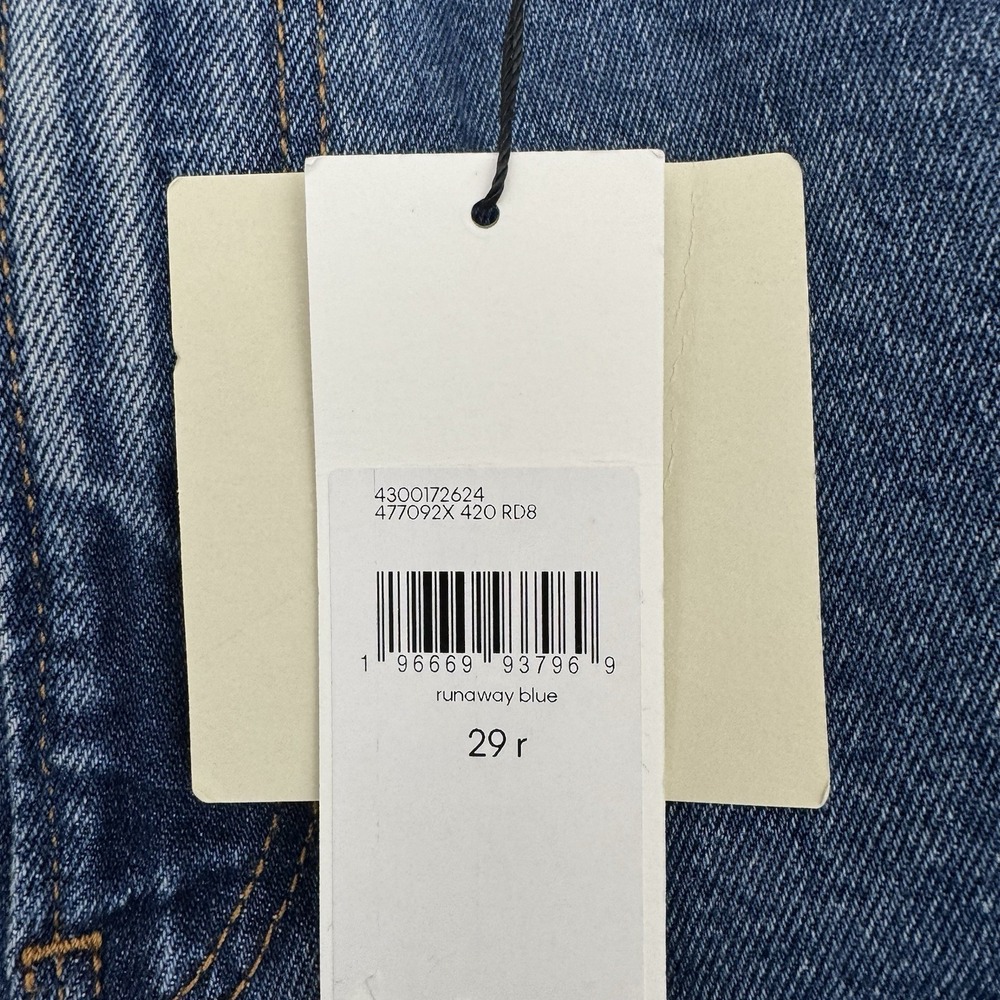 Calvin Klein Barrel Jeans Women's 29 Runaway Blue High Rise NWT - Picture 8 of 16